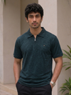 Jaqauard Polo Zipper Tees